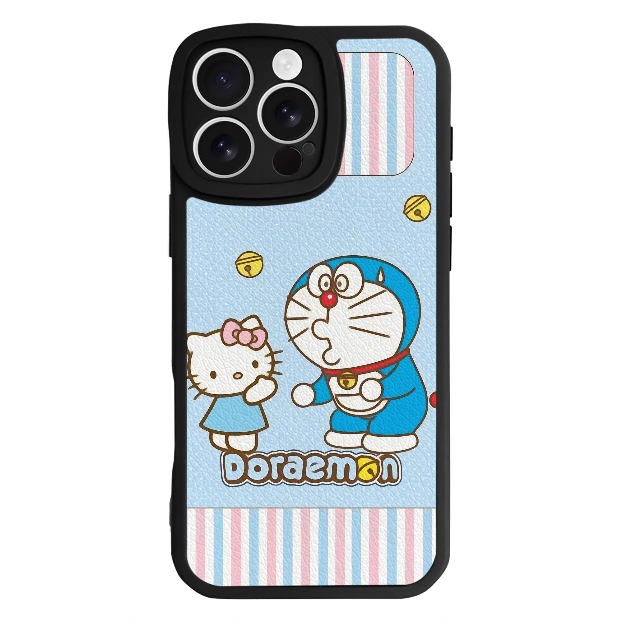 （画像用） ドラえもん Doraemon 【iPhone 16シリーズ対応】シリコンスマホケース（レザー調） 材質：シリコン